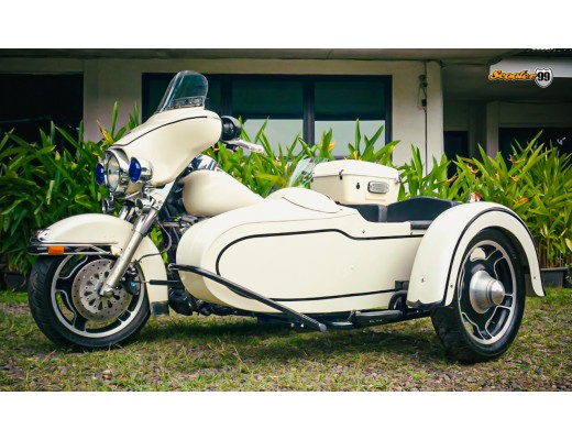 Sidecar Kit for Harley Davidson White Touring Edition